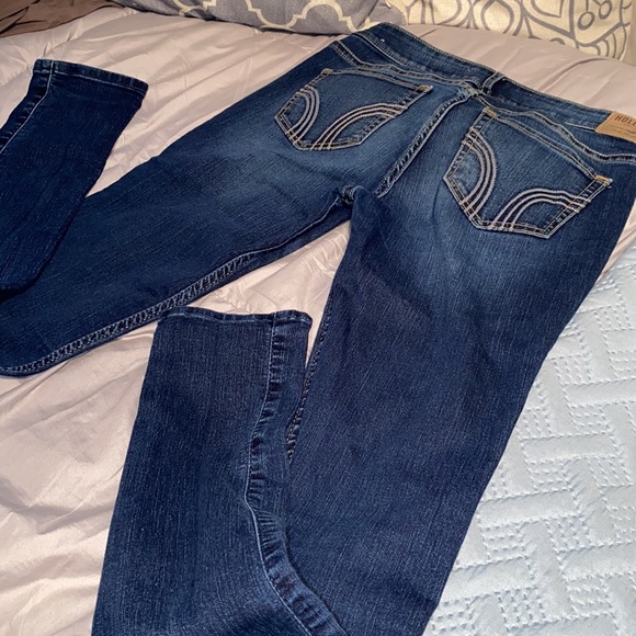 HOLLISTER super skinny Jeans dark wash blue size 3R w26 l31 - Picture 9 of 11